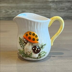 Vintage Sears, Roebuck and Co. Merry Mushroom Ceramic Creamer Pitcher 1978